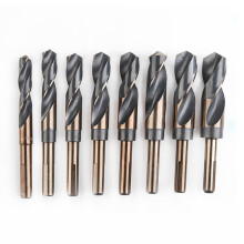 8 Pieces 1/2" Reduced Shank HSS Twist Drill Bits for-Bagged