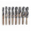 8 Pieces 1/2" Reduced Shank HSS Twist Drill Bits for-Bagged 1