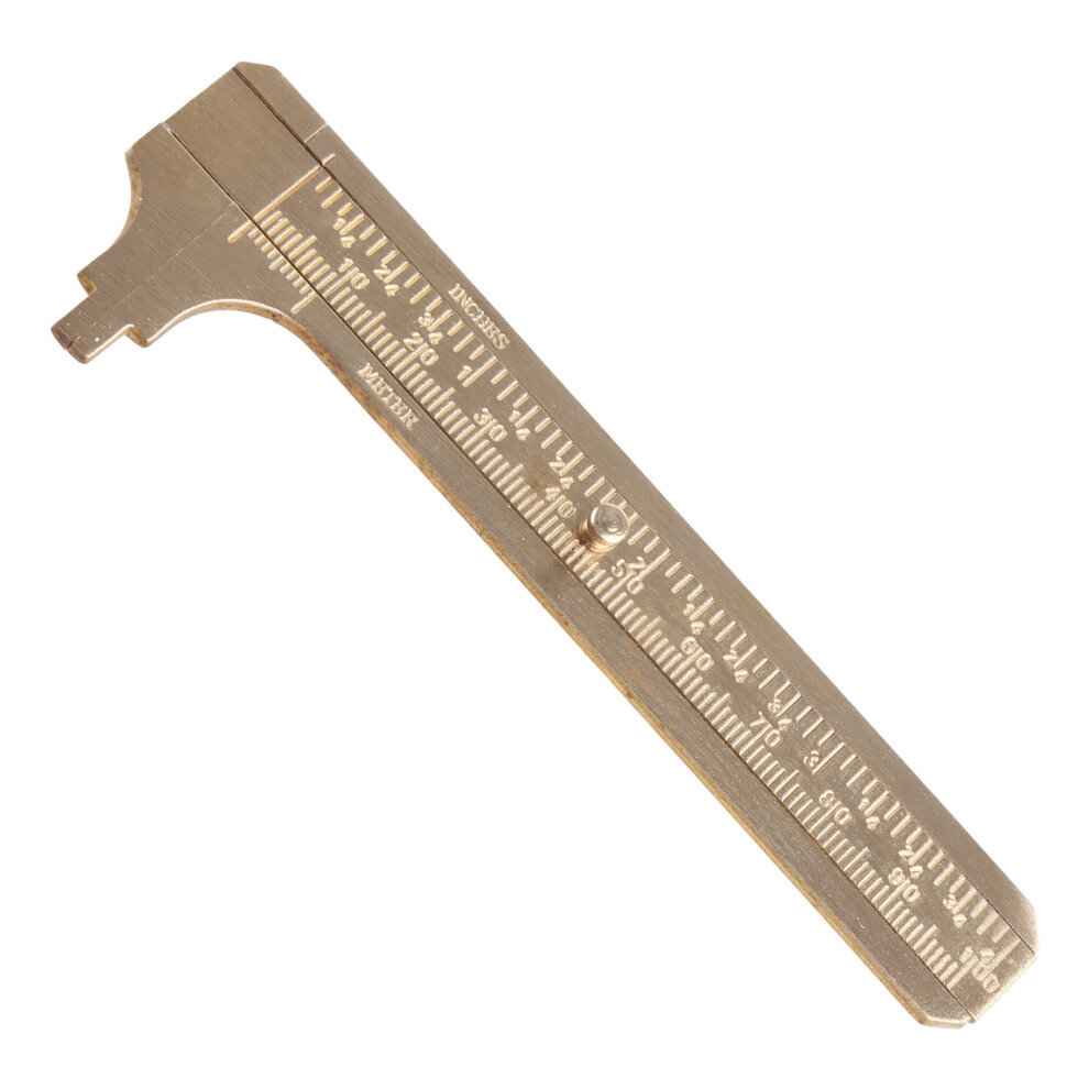 Brass Vernier Caliper Double Scales Pocket Sliding Vernier 7754000097890
