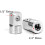2 Pcs Square Ratchet Socket Adapter Reducer Converter Set Repair 6