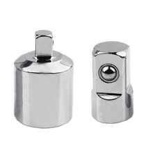 2 Pcs Square Ratchet Socket Adapter Reducer Converter Set Repair
