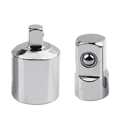2 Pcs Square Ratchet Socket Adapter Reducer Converter Set Repair