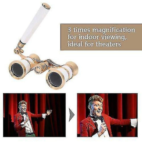 Binoculars Theater 3x25 White 2