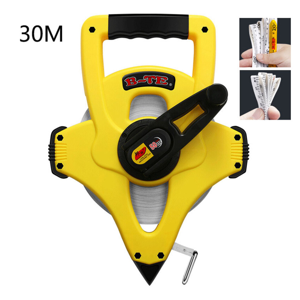 Anti-Rust Tape Measure Open Reel Tape-30M Fiber Measuring Tape 7754000098941