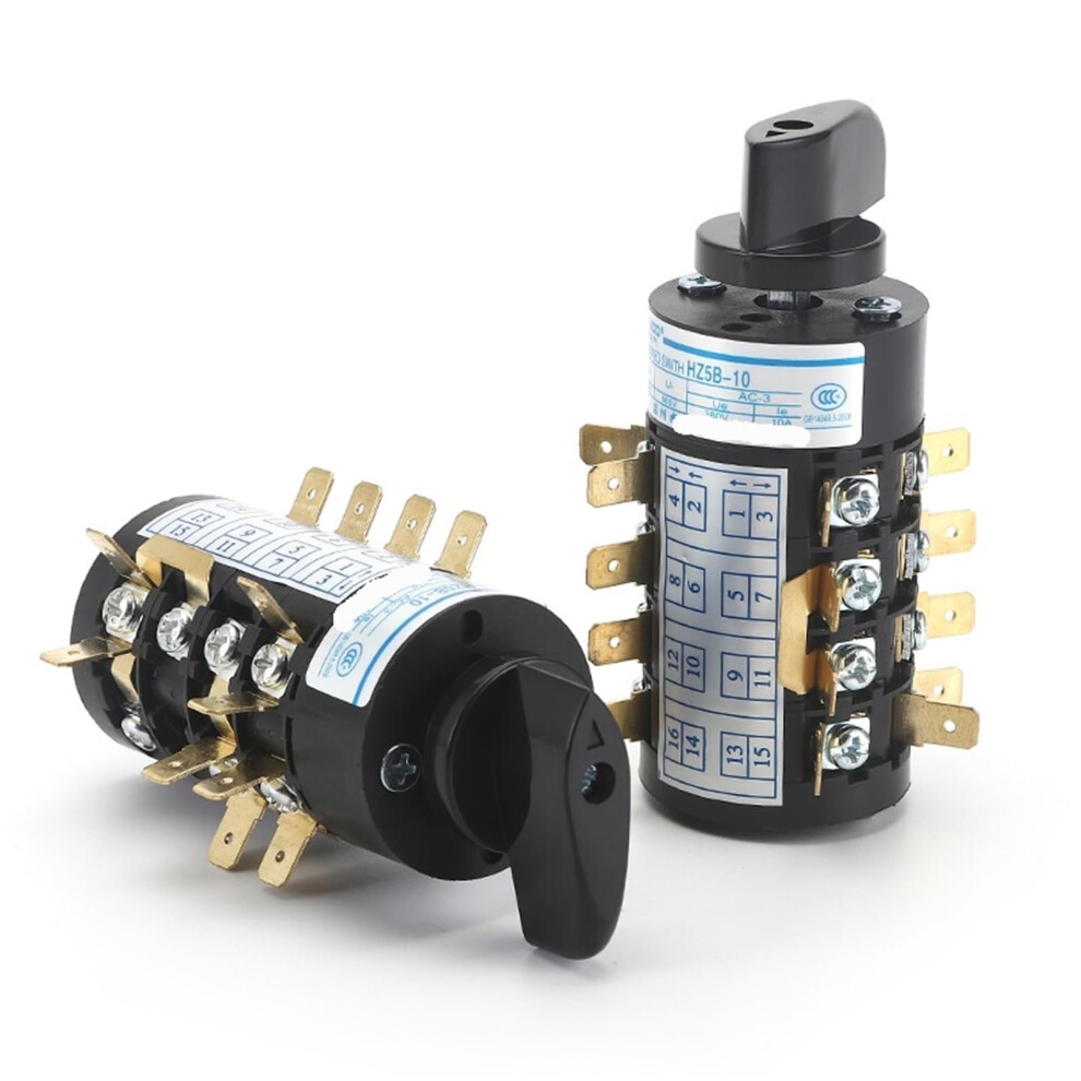 Hz5b-20/4.Ccc Rotary Cam Transfer Switch 20A 660V 4 Phase Contact Combination Switch 1Pc Silver 6447073528682