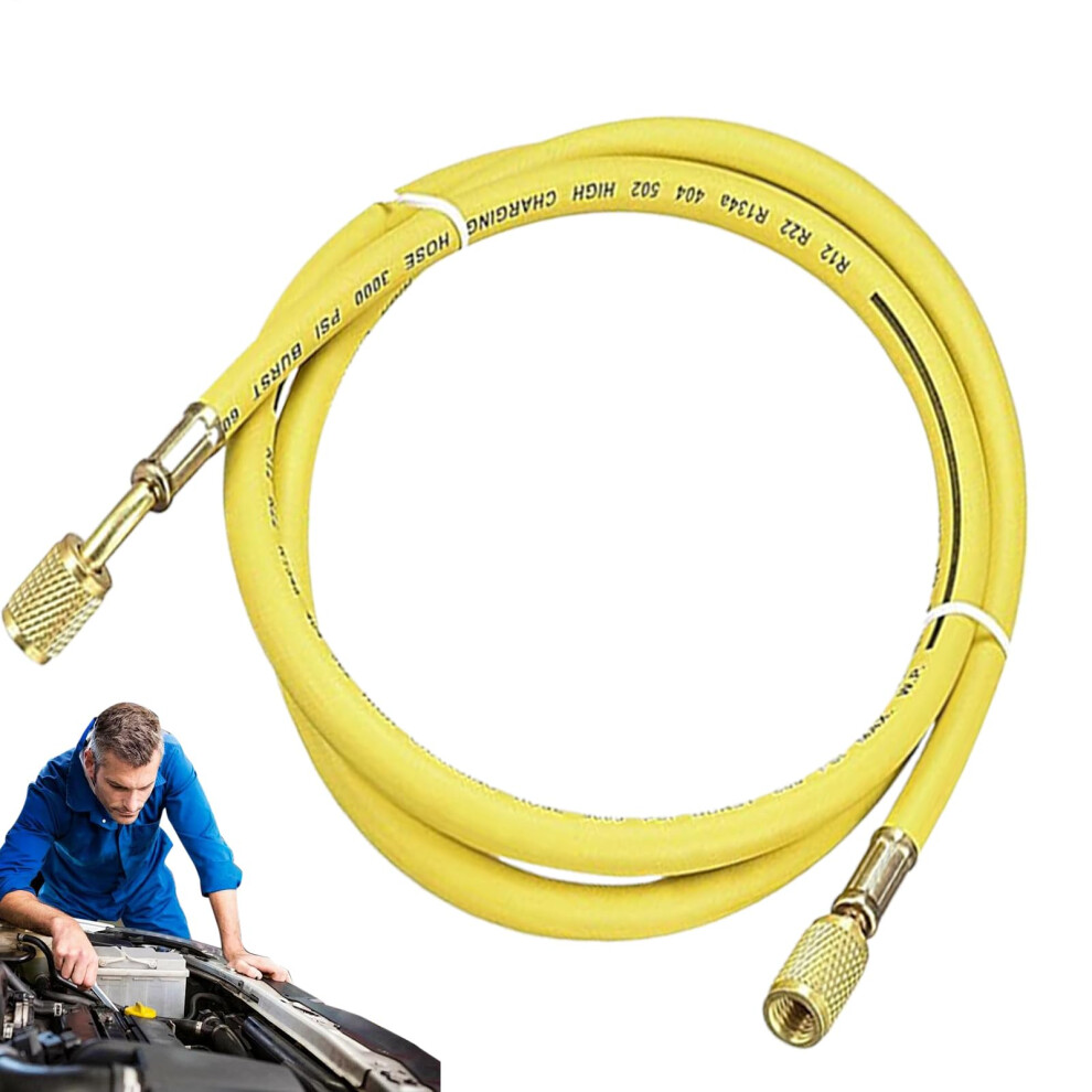 Low Loss Refrigerant Hoses R134 | Durable Ac Filling Tube For Car, Rv, Home, Vehicle | Multifunctional Refrigeration System Yellow 9016109719683