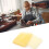 Beef Tendon Backing Plate Tool - Diamond Cutting Perforated Yellow Plate, Durable Material, 1 Piece Size 5