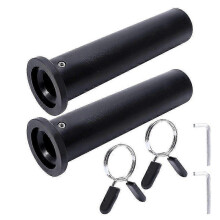 2pcs Barbell Adapter Sleeve Converts 1inch To 2inch Gym Weightlifting Durable