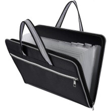 Suitcase Sorter Document Bag with 12 Compartments, Portable Expandable A4 Accordion Briefcase Folder