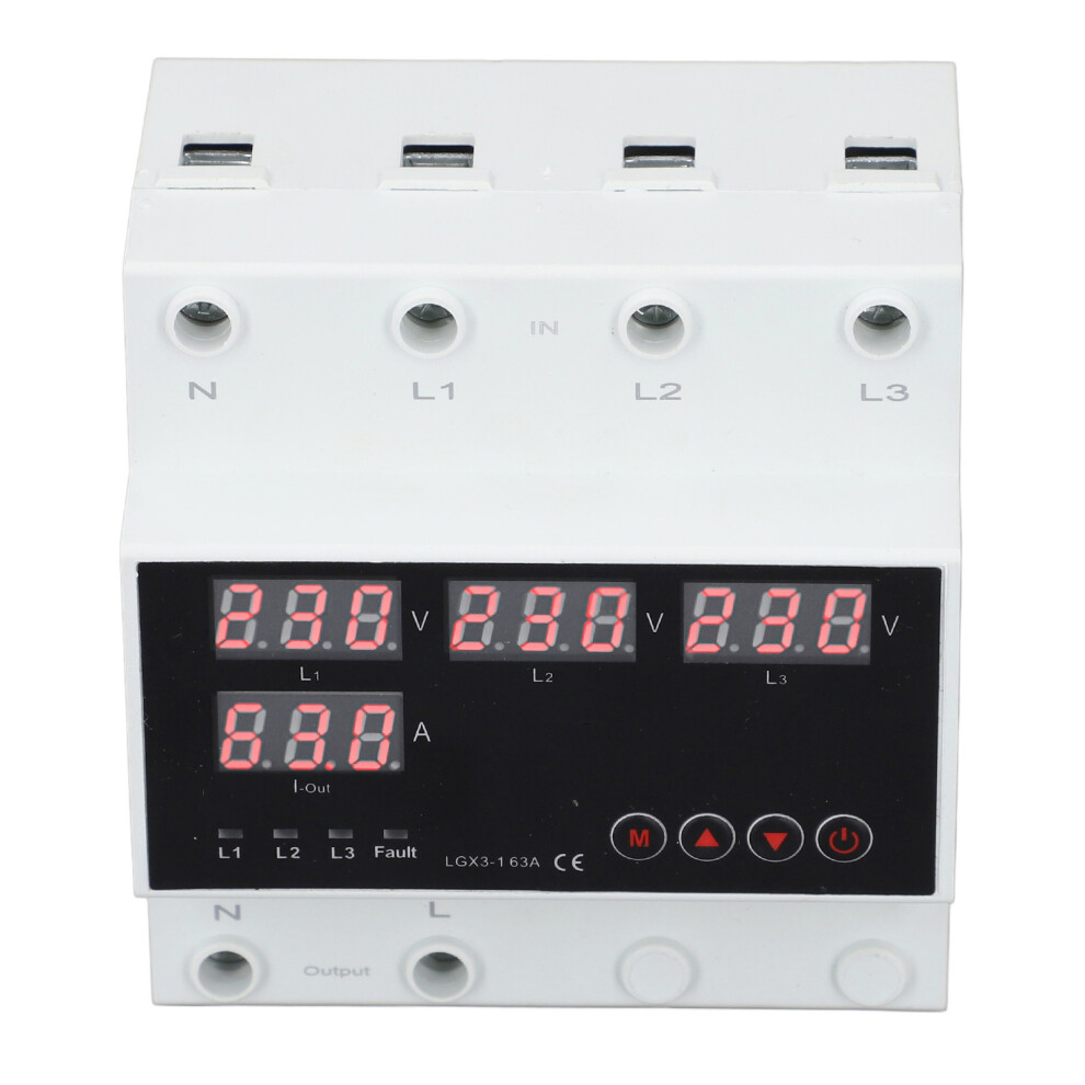 Voltage Protector Ats 63A 3-Phase With Led Display For Ac220v Systems 8181347904595
