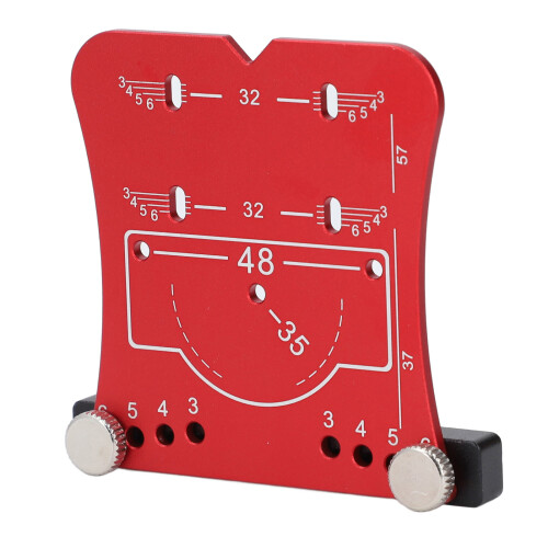 Jeu de forets pour perçage de trous de charnière de 35 mm - Rouge