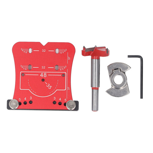 Jeu de forets pour perçage de trous de charnière de 35 mm - Rouge 2