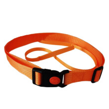 Swim Resistance Belt for Adults and Kids, Adjustable Buoy Webbing Exercise Belt for Pool Workouts, Orange Water Fitness Gear