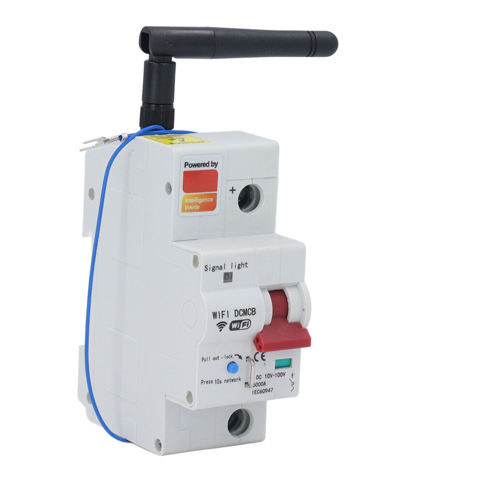 Smart Wifi Circuit Breaker 100A, Dc10-100V, Remote & Voice Control 7611347907193