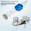 Chrome RV Waterfall Faucet with Rotating Basin, 20mm Bottom Thread 6