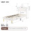 (Cream White, PU Leather Bed Frame) 3ft Single Upholstered Bed with LED Headboard 3