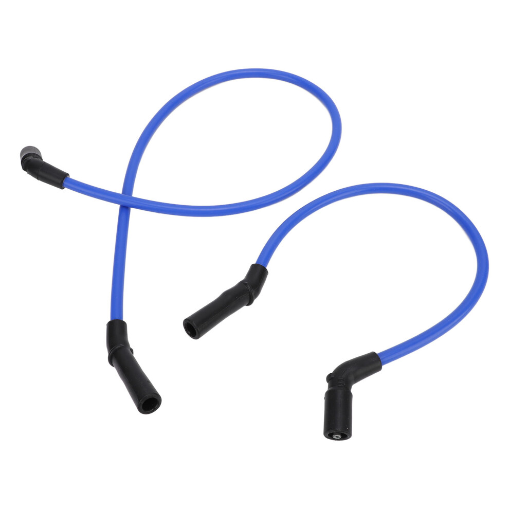 8Mm Ignition Spark Plug Wires For Harley Flt Flht Flhr Fltr Efi Blue 8771347907452