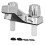 Chrome RV Waterfall Faucet with Rotating Basin, 20mm Bottom Thread 3