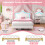 (Cream White, PU Leather Bed Frame) 3ft Single Upholstered Bed with LED Headboard 5