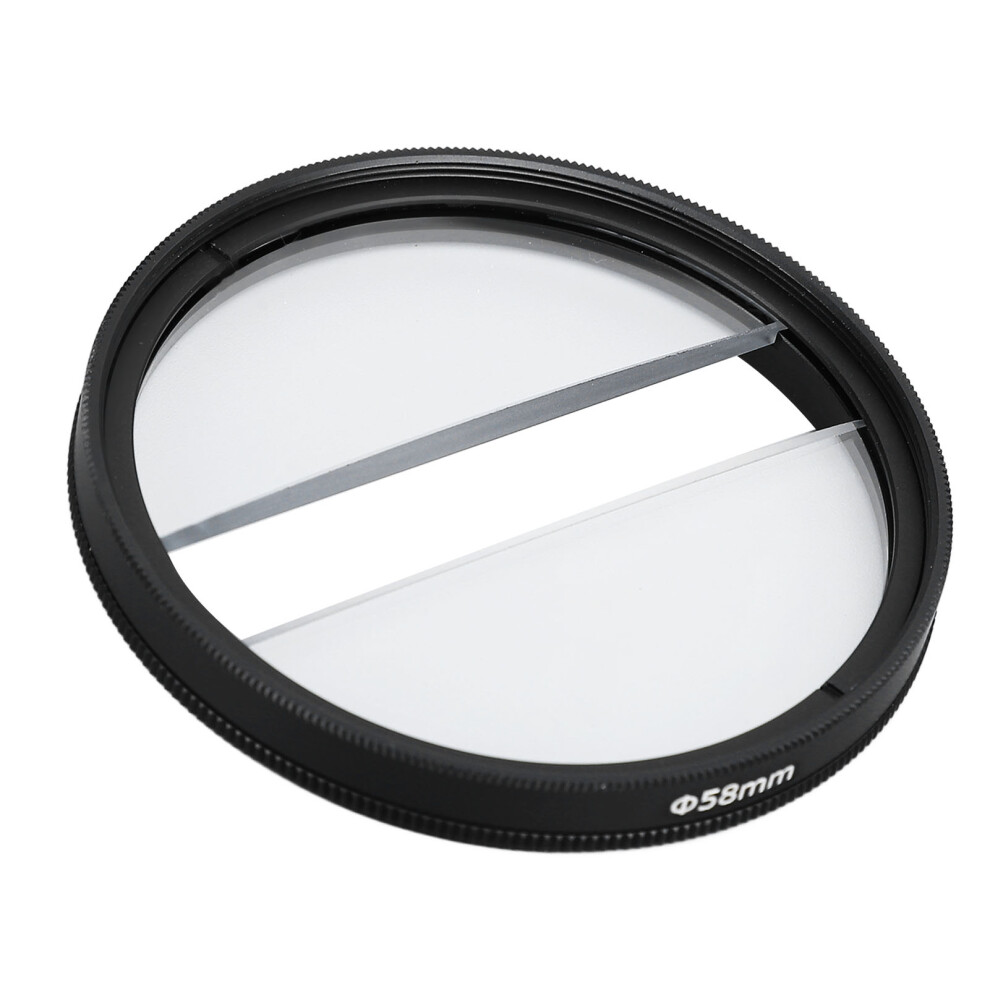 58Mm Double Half Moon Special Effects Filter For Camera Photography 8421347907630