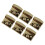 6pcs Turn Lock Clasp Light Gold Rustproof Alloy 4