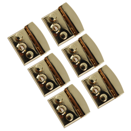 6pcs Turn Lock Clasp Light Gold Rustproof Alloy 1