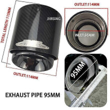 NEW Carbon Fiber Mini Exhaust Tip Muffler Tips Fit for 2022 2.0T JOHN COOPER WORKS exhaust pipe 95mm mini JCW black/silver