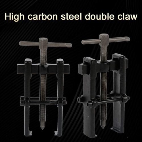 Efficient Two Jaws Gear Puller for Workshop Repairs, Black, Compatible with Bearings and Automotive Applications 2