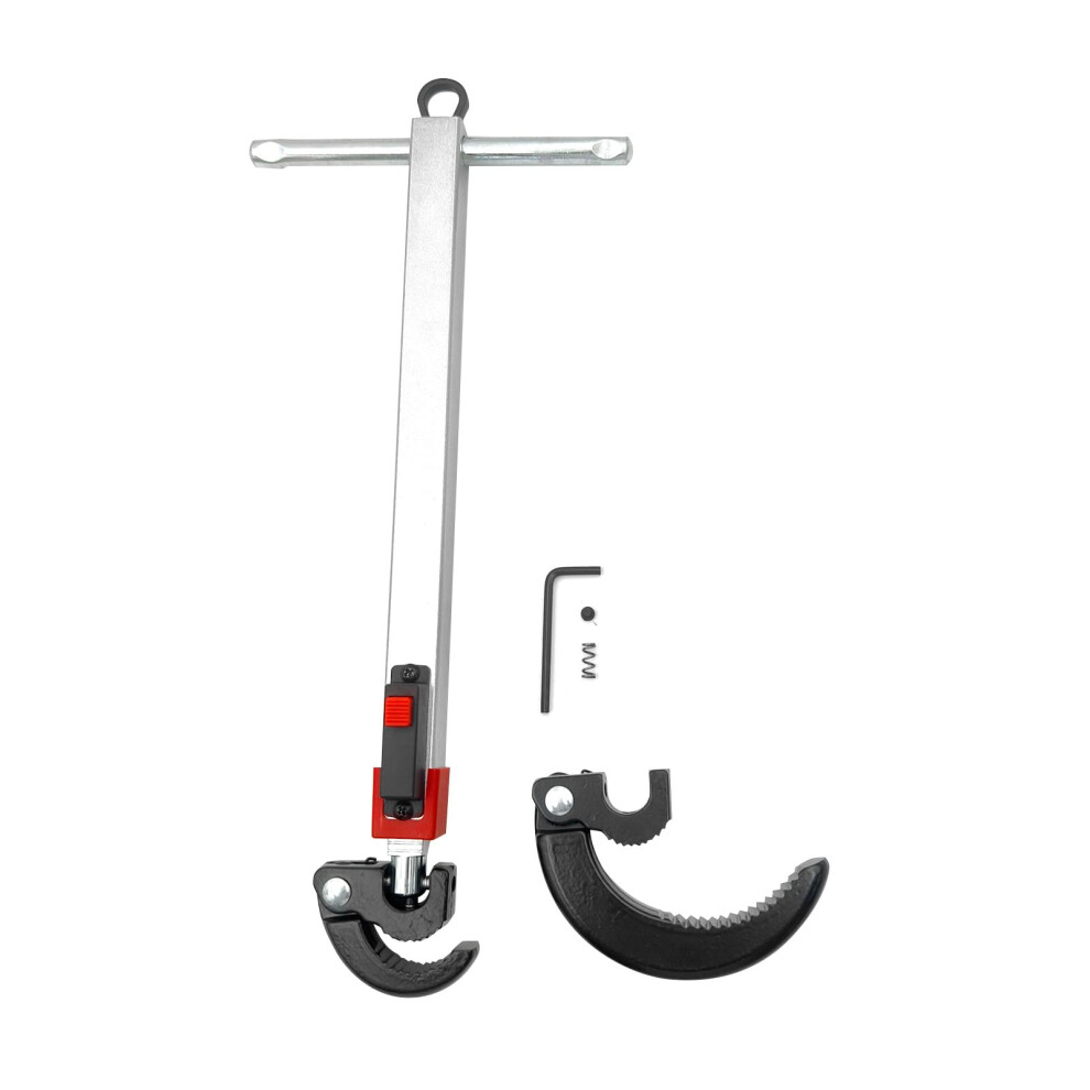 Telescoping Basin Wrench, Adjustable Cr V Steel Faucet Tool, 10-17In Length, 180 Rotatable, 1.25-2.5In Jaw Capacity 6447073529481