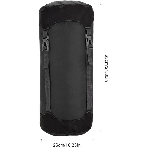 Sleeping Bag Compression Sack Lightweight Waterproof 210D Nylon Stuff Sack Tear-Resistant Space Saving Gear 2