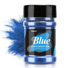 Polvere di mica blu - 21 once 60 grammi - Colorante in resina epossidica naturale - Polvere di mica per trucco, resina epossidica, pittura acrili