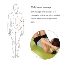 Sport-Massageball 24x12cm Schwarz Fitness Yoga Ausrüstung zur Muskelentspannung