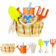 Child Gardener Kit Bag for The Garden Or Beach,Kids Gardening Tools Child Gardening Kit Gloves Shove