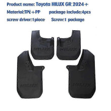 Excellent for Toyota HILUX GR 2024 2025 Mudguard Fender Mud Flaps Guard Splash Mudflaps Car Accessories Front Rear 4pcs