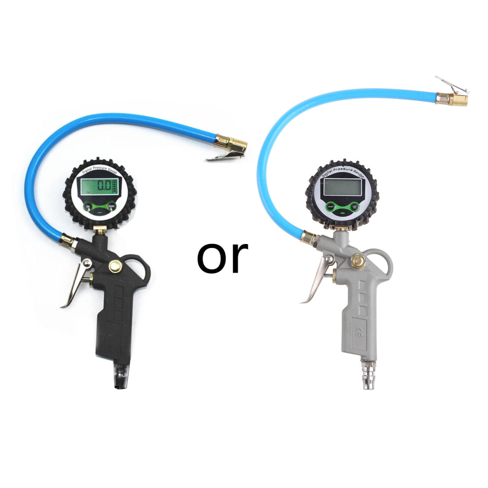 Tire Pressure Gauge Tire Inflator With- Digital Gray 7754000099375