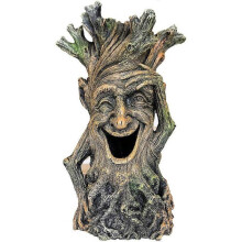 Decorative Aquarium Statue - Realistic Wood Sculpture - Fish Can Swim Through Trunk Hole