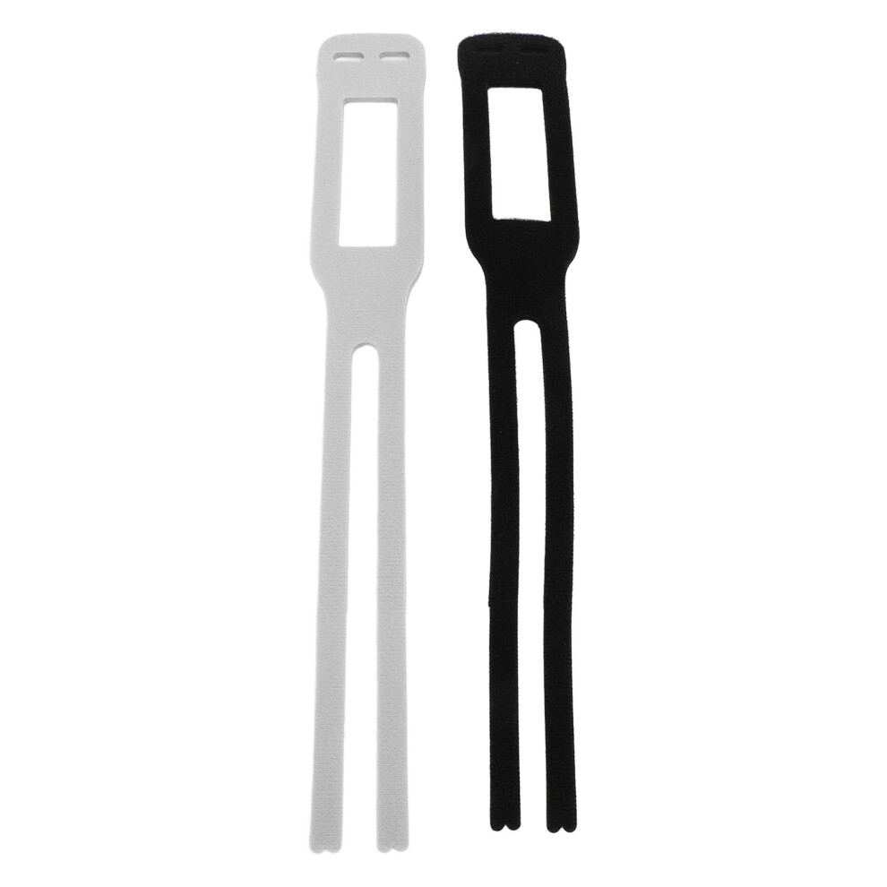 2Pcs Adjustable Sport Wristband Brace for Yoga Fitness Volleyball Black Gray