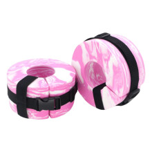 Swim Aquatic Cuffs for Training, Adjustable Fitness Floats for Adults, 15x15x7.5cm, Pink and White, Perfect for Athletes