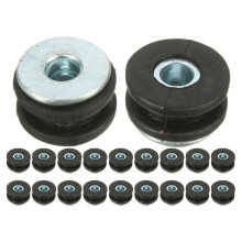 Rubber Grommets Kit 2 Sets for Motorbike - Vibration Isolation Pads Shock Absorption Anti-Vibration Bushings Motorcycle Fairings