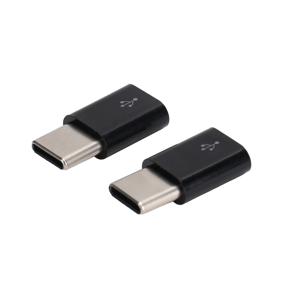 2Pcs Micro Usb To Typec Otg Adapter Syncing Data 8320539990378