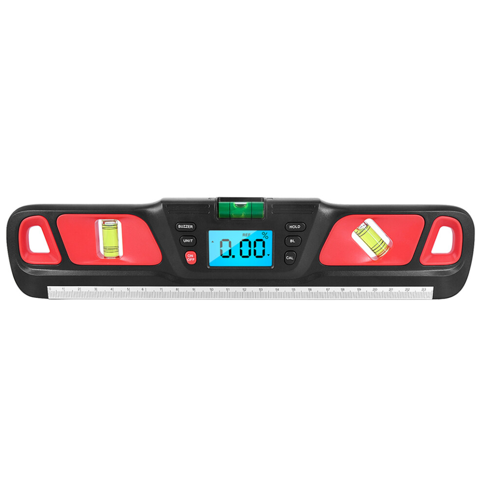 Level Angle Slope Test Ruler Digital Protractor Angle-Red 7754000100989