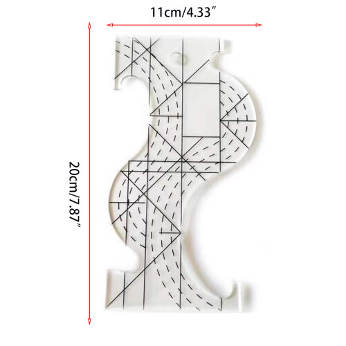 Practical Ruler Multifunctional Irregular Sewing Patchwork Ruler 1