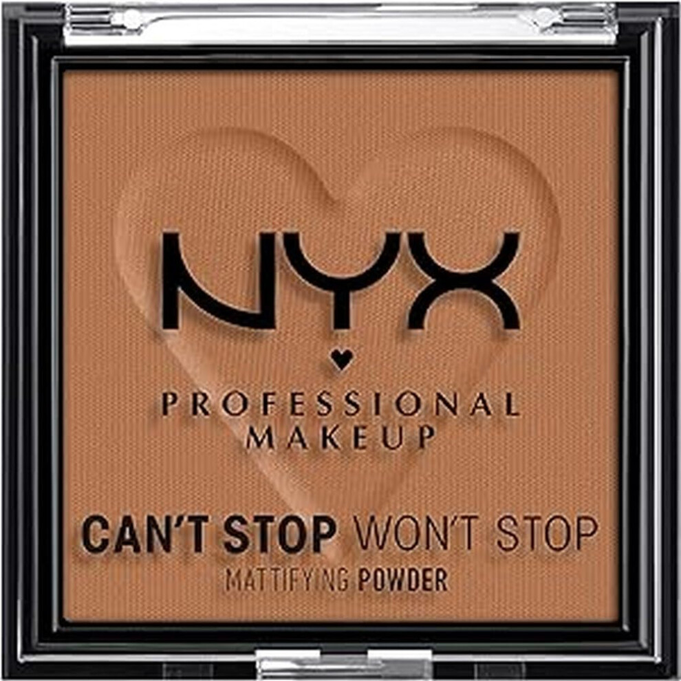 Photos - Face Powder / Blush NYX PROFESSIONAL MAKEUP Can't Stop Won't Stop Mattifying Pressed Powder - Mocha K1167200