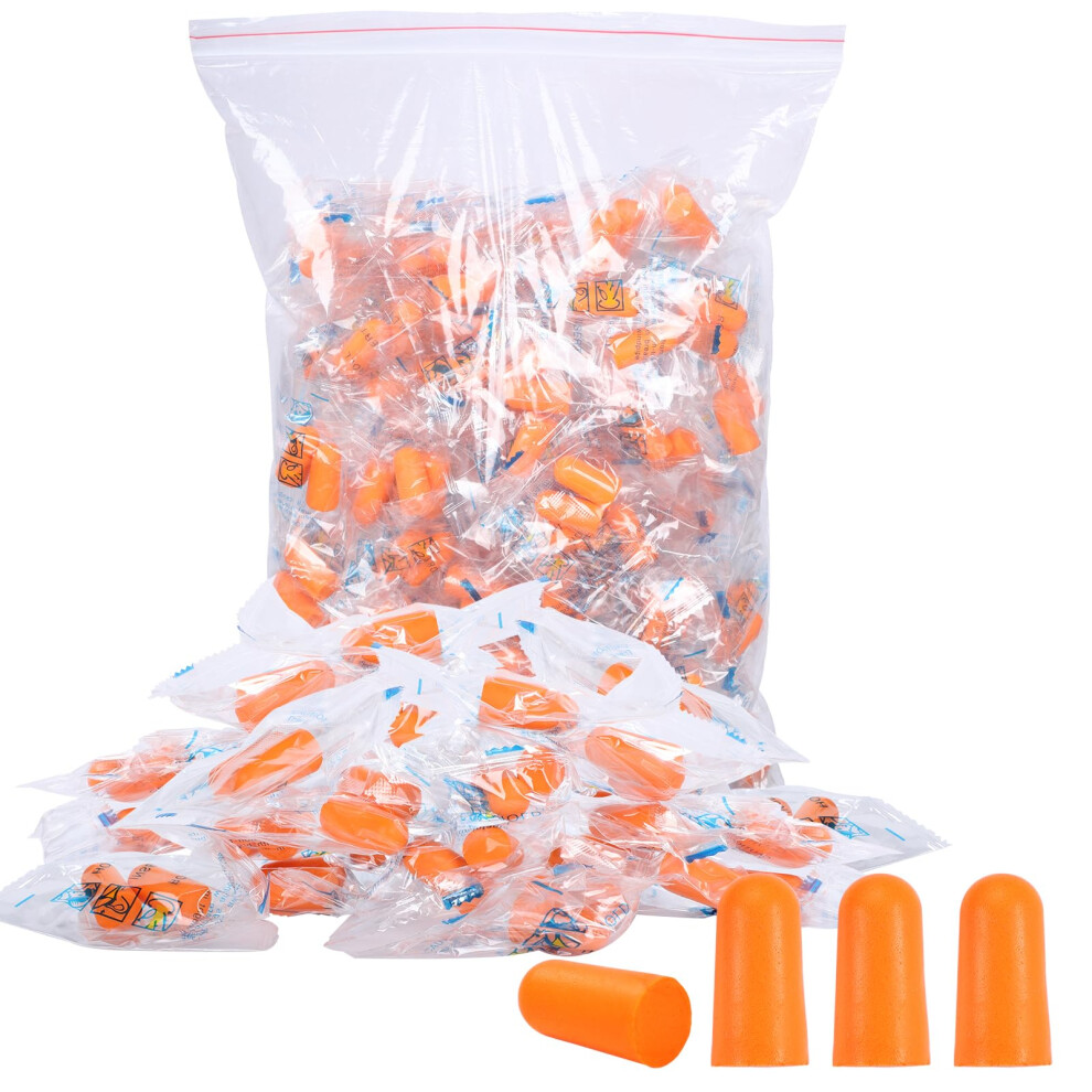 100 Pair Silicone Earplugs for Noise Cancelling, Disposable Ear Plugs for Sleeping, Studying, Travel, and Concerts