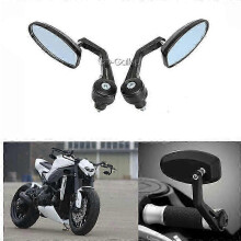 22mm 7/8" Universal Motorcycle Handle Bar End Rearview Side Mirrors for CBR 600 1000 RR Ninja ZX 6R 9R 10R YZF R1 R6 R6S GSXR