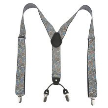Mens Suspenders 1.4x45.3in Sturdy Durable Metal