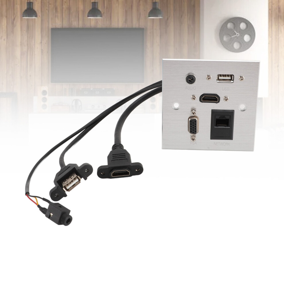 Home/Office Multimedia Socket: Usb Hd Vga Sound Network Interface 7901347916081