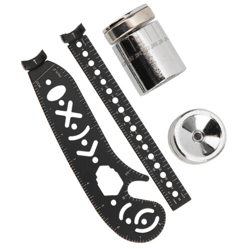 Black Iron Multifunction Drawing Ruler Tool 2