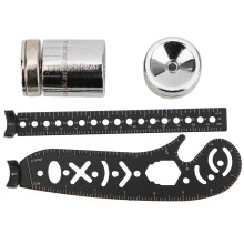 Black Iron Multifunction Drawing Ruler Tool