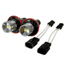 2Pcs 10W Angel Eyes White Halo LED Light Bulbs for BMW E39 E53 E60 E63 E64 E65